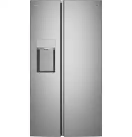 GE Profile - 36 in. Wide 27.8 Cu. Ft. Smart Side-By-Side Refrigerator with Hands-Free AutoFill and CustomSize Ice - Stainless Steel