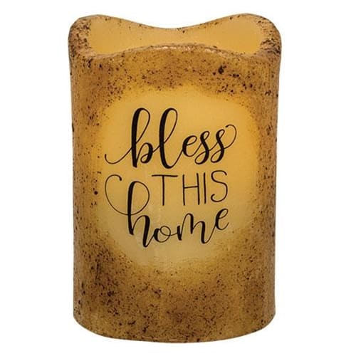 BreeBe - Bless this Home Timer Pillar - Ivory