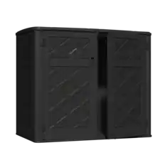 Front. Yardgrace - 358 Gal. Larger Outdoor Storage Shed Horizontal 48 Cu.ft Outdoor Storage Box Waterproof for Garden, Patios, Backyards - Black.