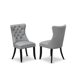 East West Furniture - Parson Dining Chairs - Black
