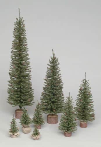 Vickerman - 48" Carmel Pine Tree 432 Tips Wood Base - C803948 - Green