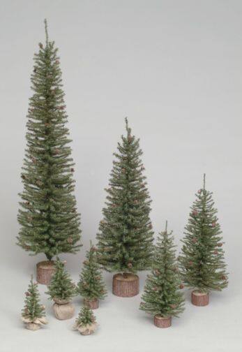 Front. Vickerman - Vickerman 48" Carmel Pine Tree 432 Tips Wood Base - C803948 - Green.