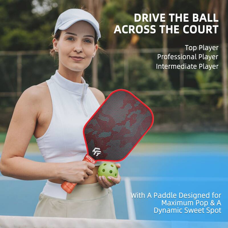 DRIVE THE BALL ACROSS THE COURT

Top Player  
Professional Player  
Intermediate Player  

With A Paddle Designed for Maximum Pop & A Dynamic Sweet Spot