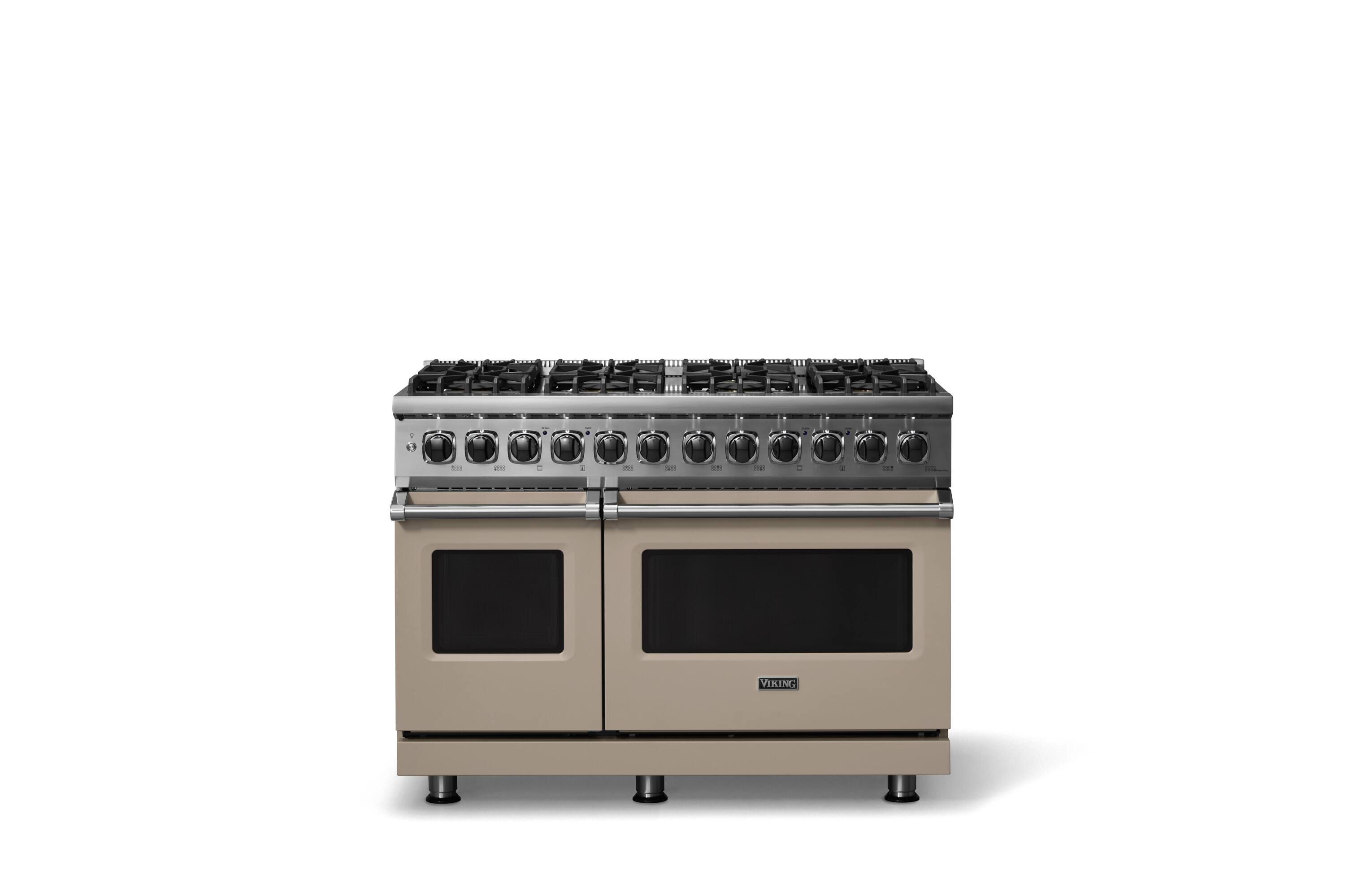 Alt View 3. Viking - 5-Series Gas Open Burner Range - Antique Bronze.