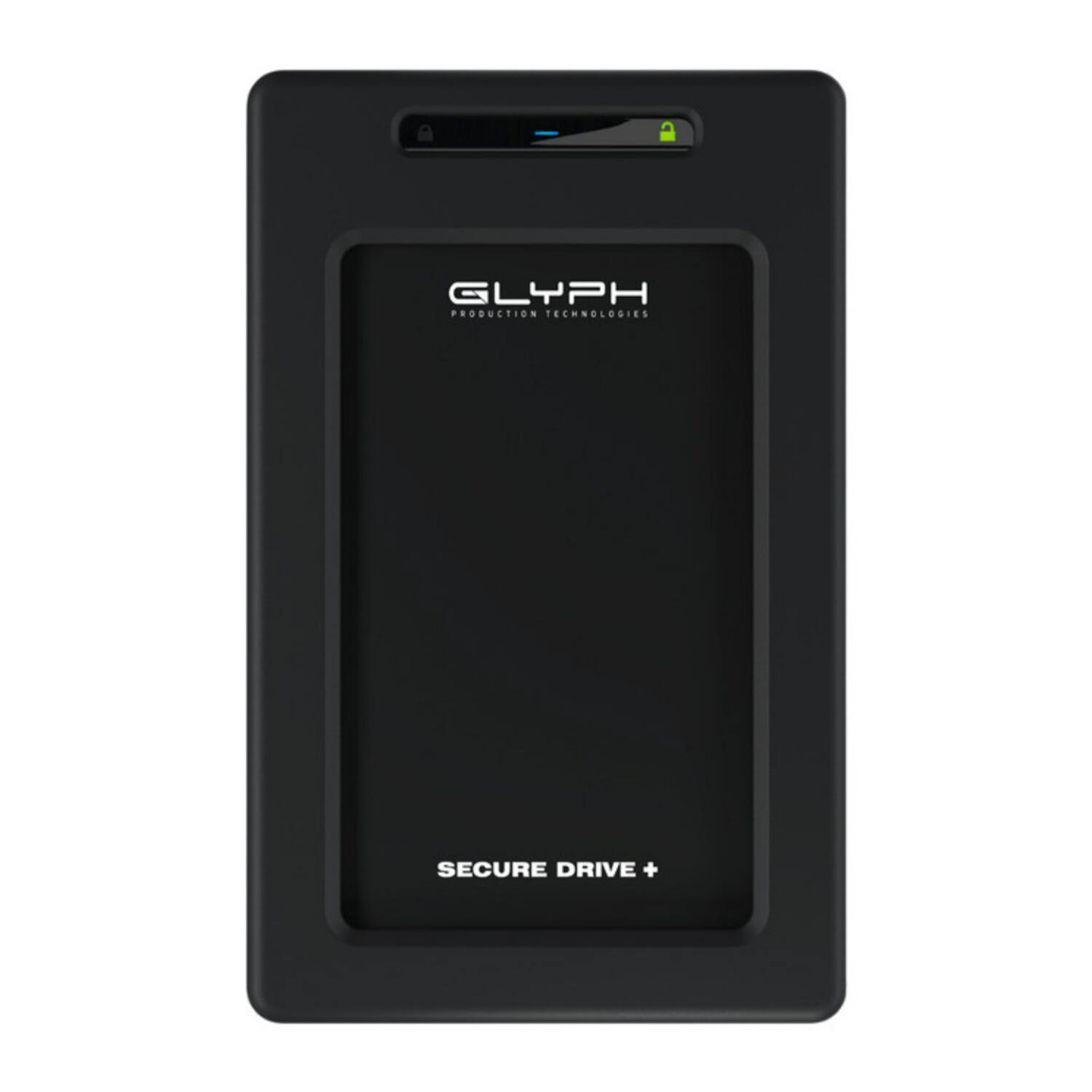 Glyph - SecureDrive Plus 2TB Encrypted Black Solid State Drive with Bluetooth