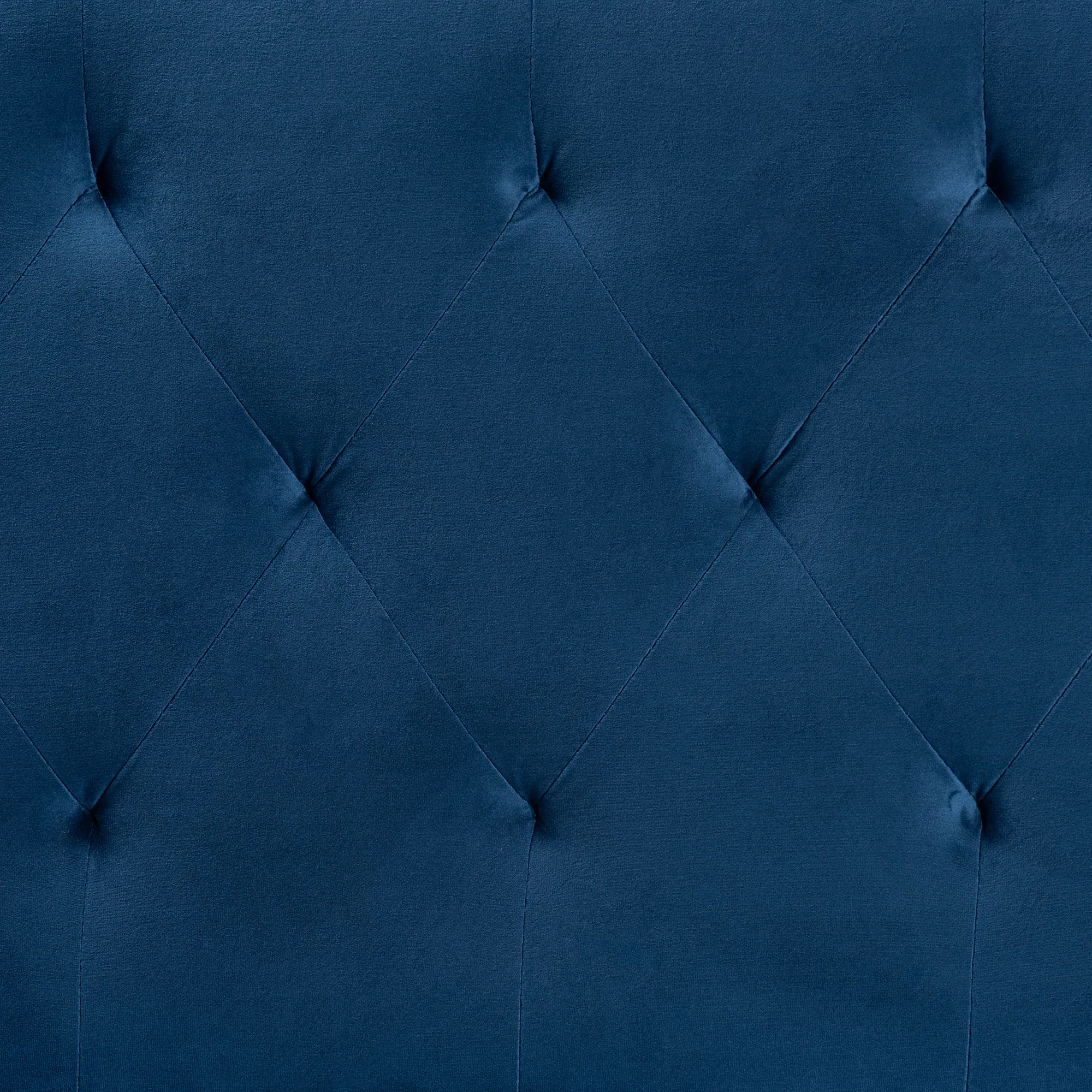 Left. Baxton Studio - Felix Modern and Contemporary Velvet Fabric Upholstered Queen Size Headboard - Navy Blue/Dark Brown.
