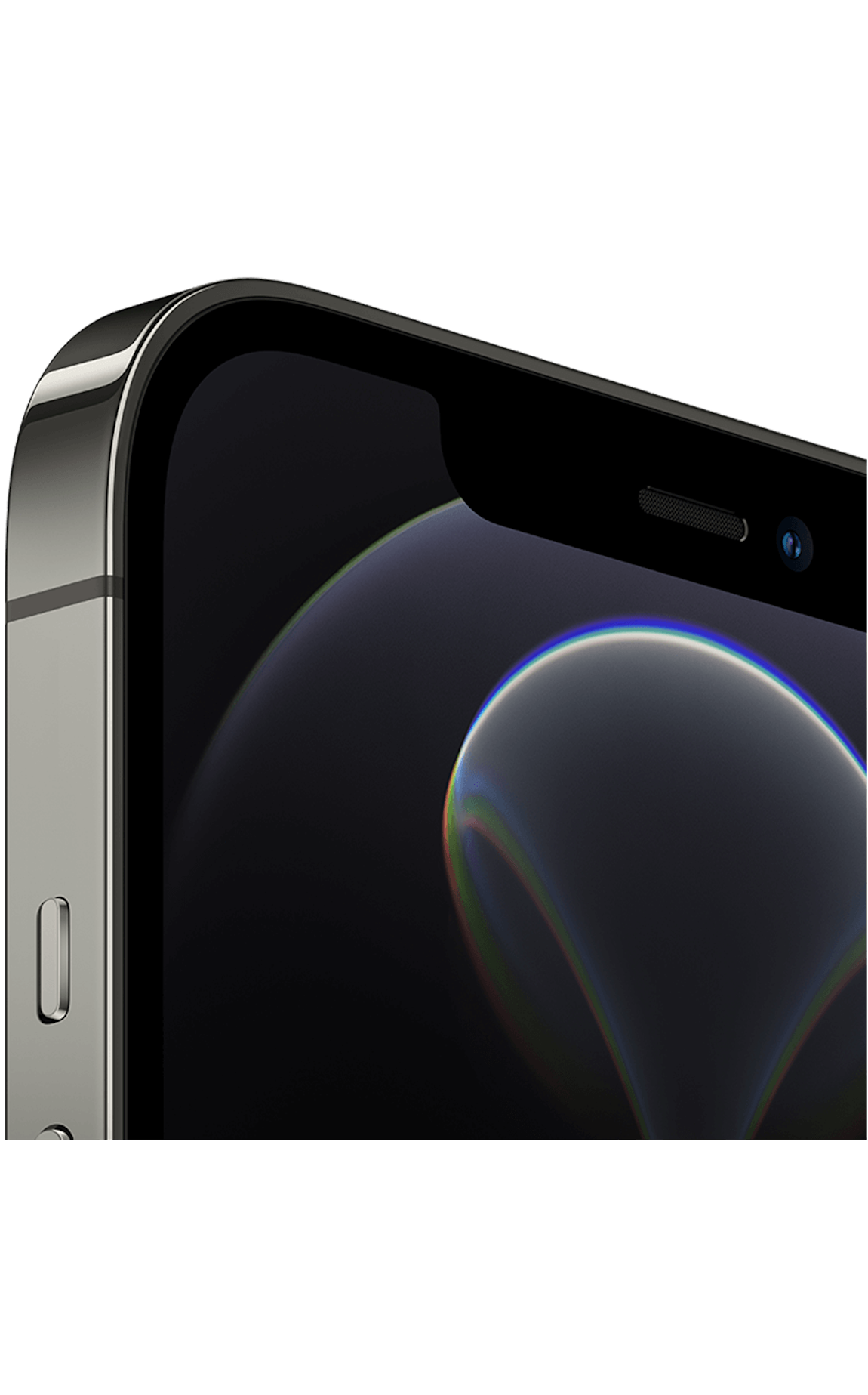 Left. Apple - Pre-Owned Good iPhone 12 Pro Max 5G 128GB (Unlocked) - Graphite.