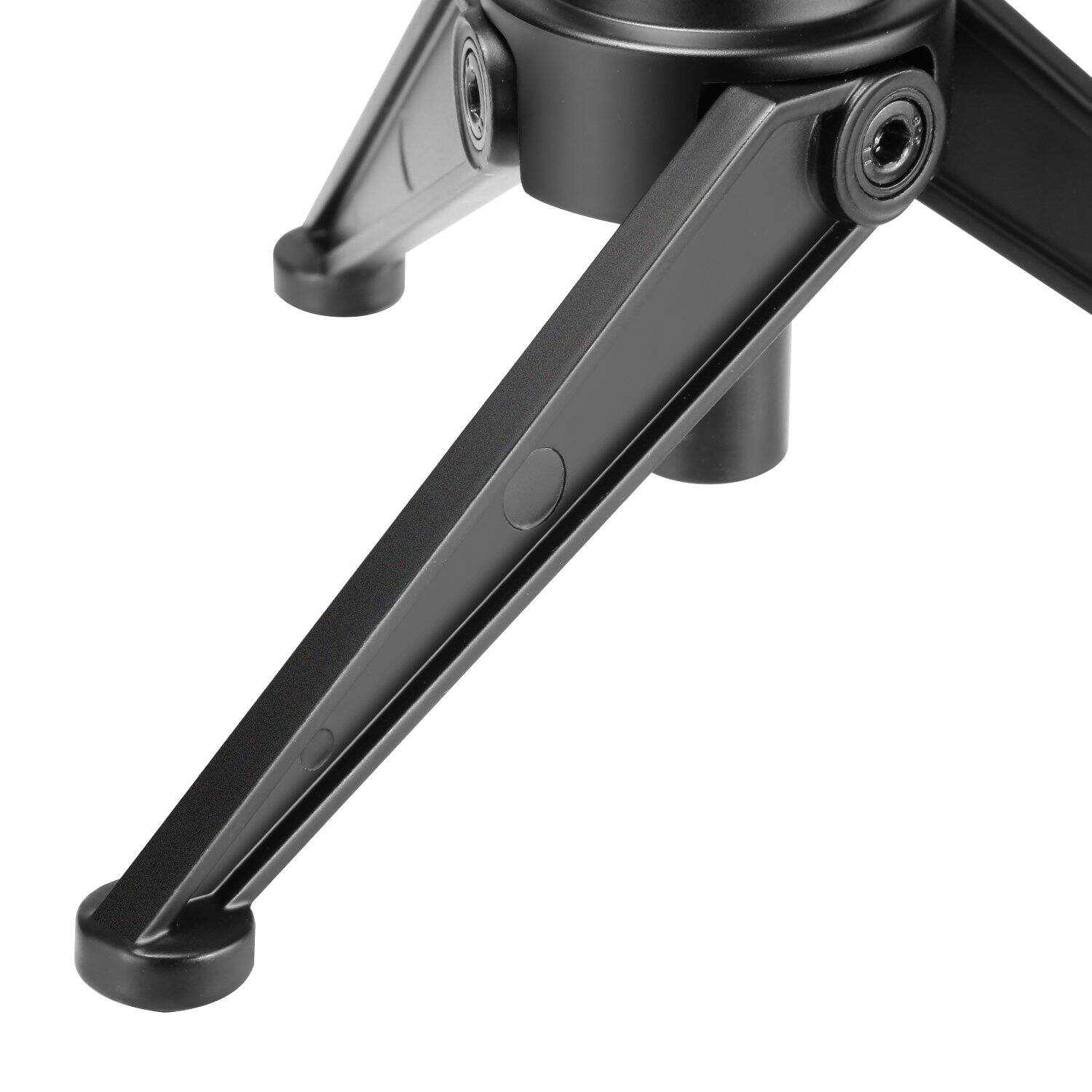 Left. Neewer - Foldable Mini Desktop Mic Stand, 4.9-7.5" - Black.