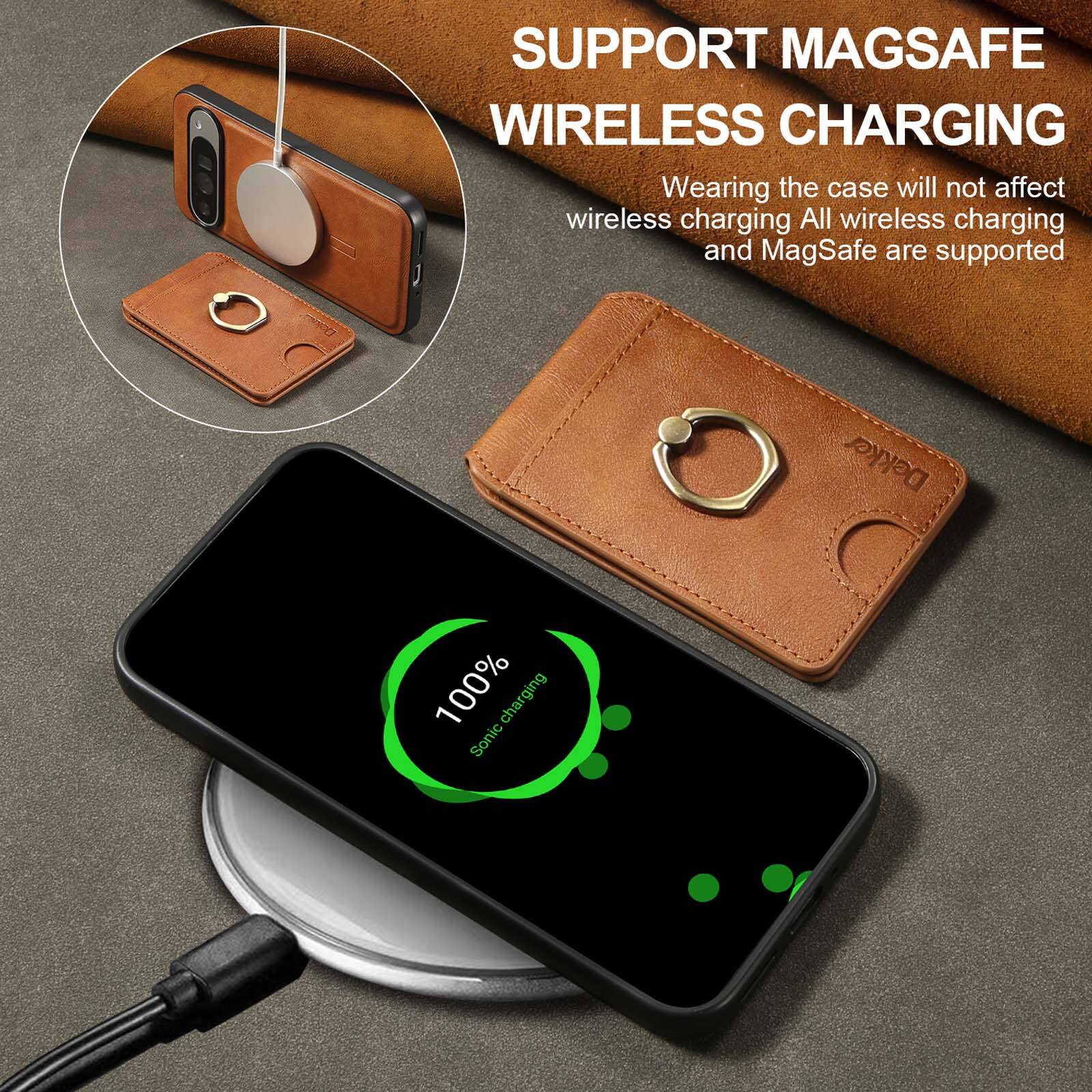 SUPPORT MAGSAFE WIRELESS CHARGING  
Wearing the case will not affect wireless charging. All wireless charging and MagSafe are supported.  
Dekker  
100% Sonic charging