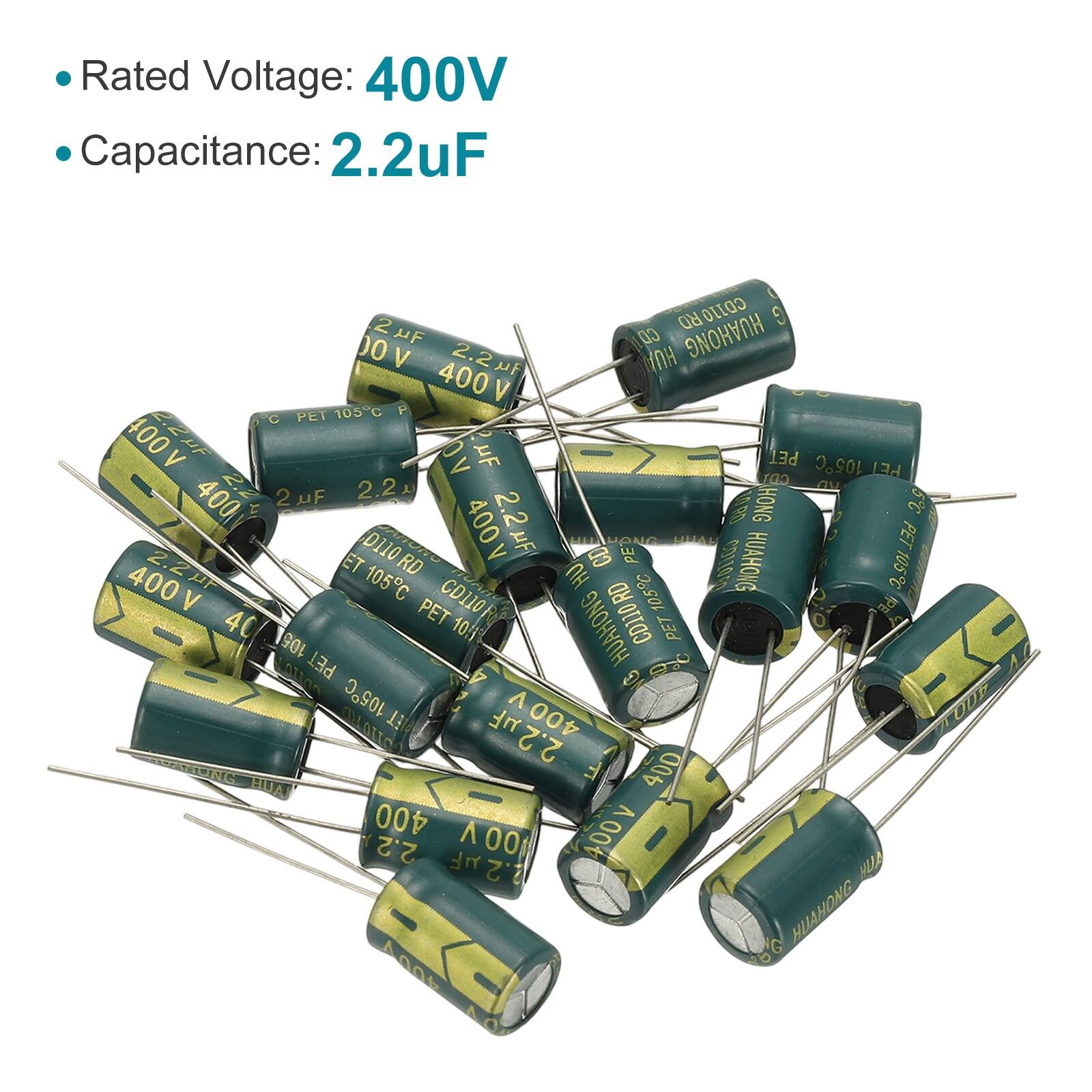 Rated Voltage: 400V  
Capacitance: 2.2uF