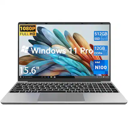1080P FULL HD
512GB SSD
12GB DDR4
15.6"
Windows 11 Pro
intel N100