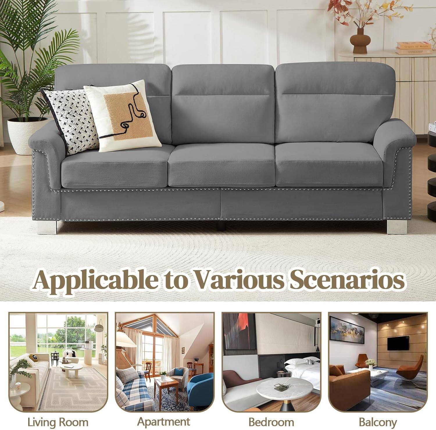 Applicable to Various Scenarios

Living Room  
Apartment  
Bedroom  
Balcony