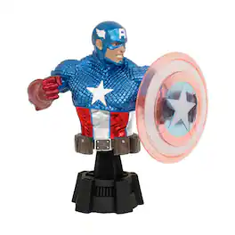 Marvel - Exclusive Captain America Holo Shield Bust - Blue