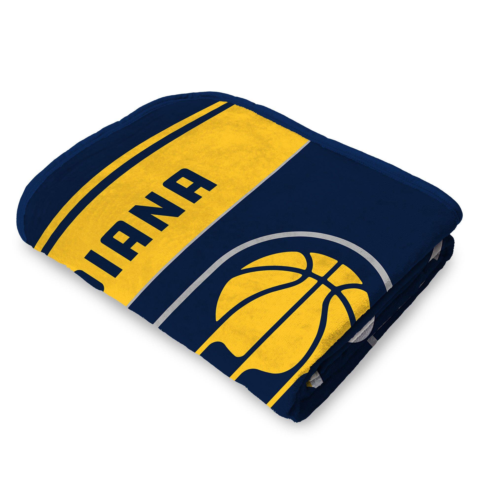 Back. Sweet Home Collection - NBA Indiana Pacers 46" x 60" Microfiber Plush Throw Blanket - Blue.