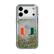Front. Keyscaper - Miami Hurricanes Linen Logo iPhone Glitter Case - 14 Pro - Multicolor.