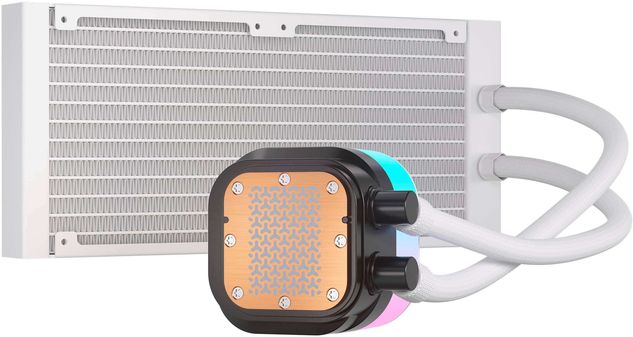 Alt View 19. CORSAIR - iCUE LINK TITAN 240 RX Liquid CPU Cooler with RGB Lighting - White.