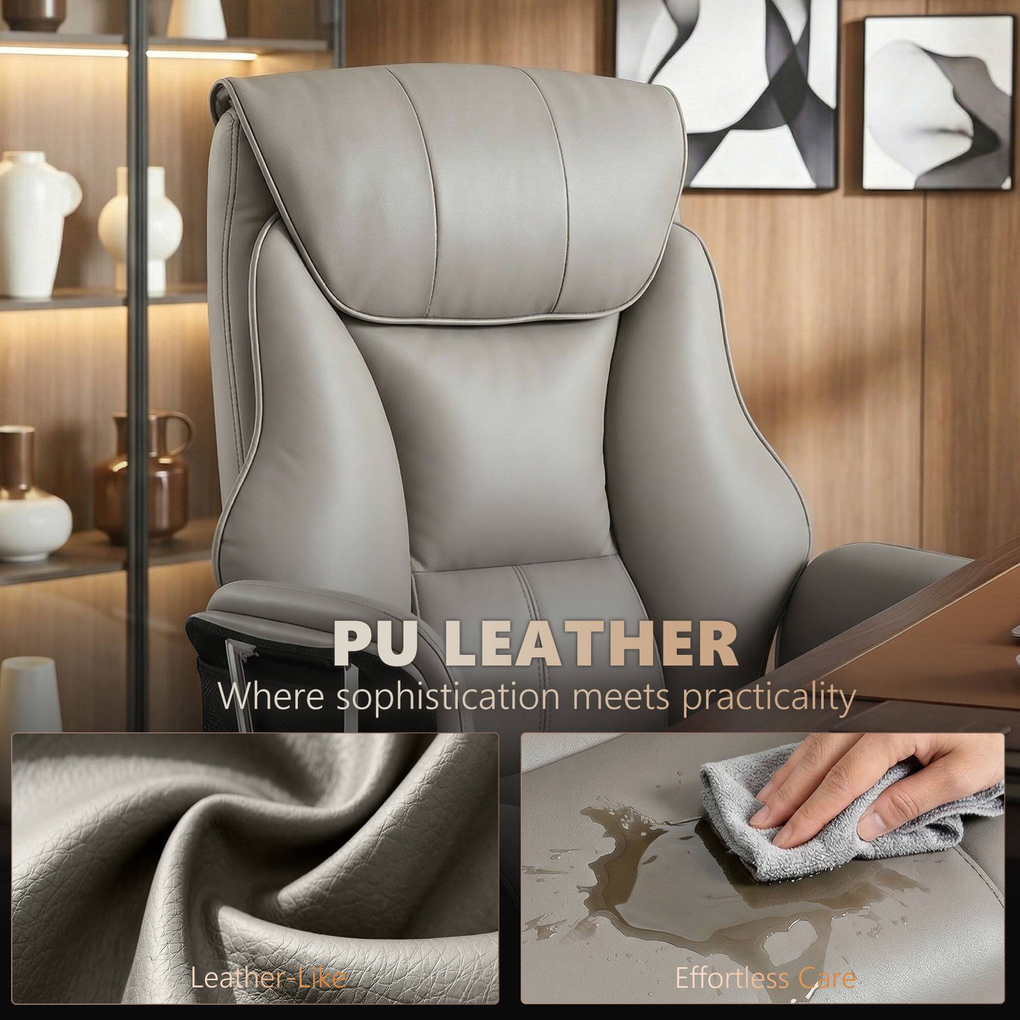 PU LEATHER  
Where sophistication meets practicality  

Leather-Like  
Effortless Care