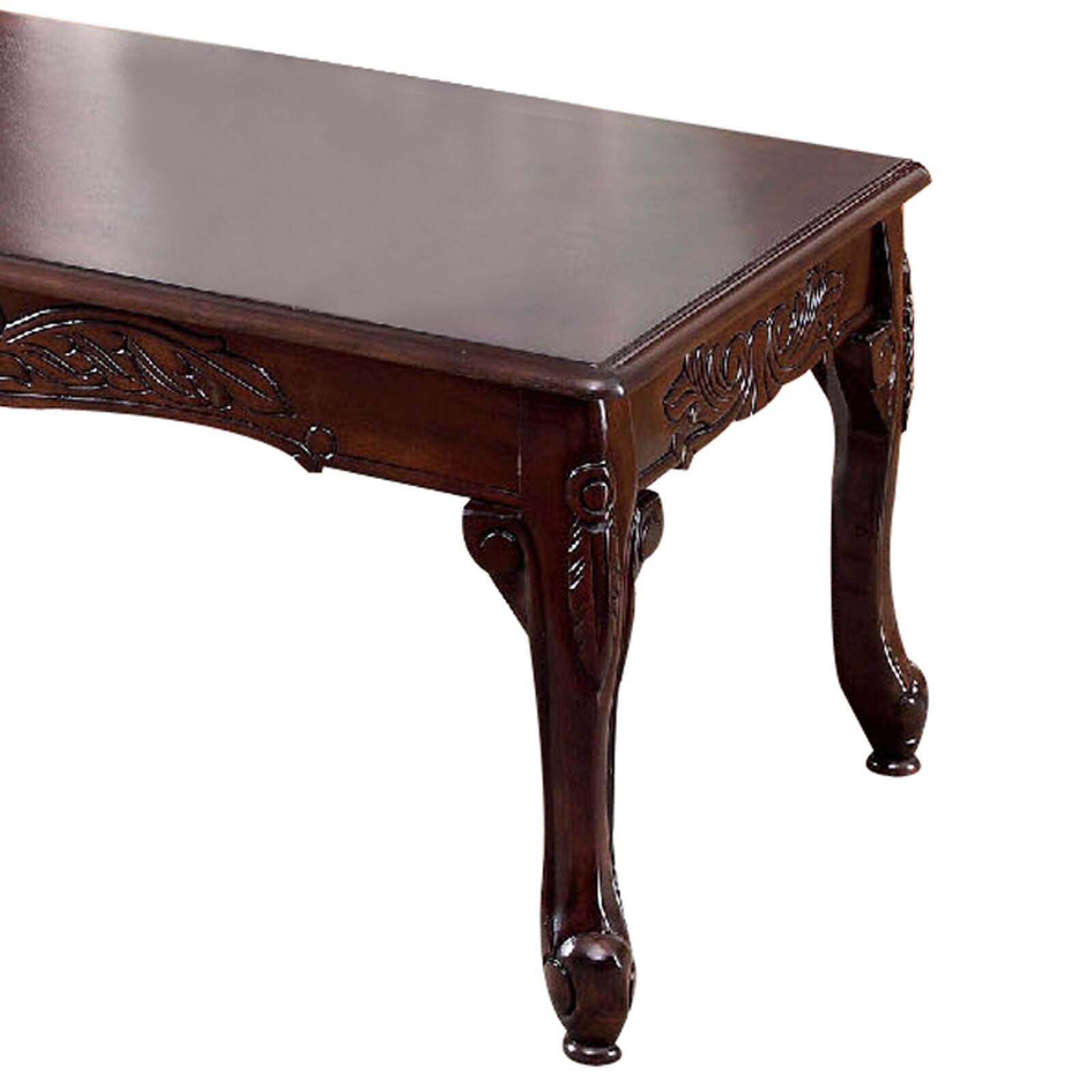 Alt View 3. Manhattan Lane - 3 Piece Occasional Wooden Table Set with Engraved Details, Cherry Brown - Brown.