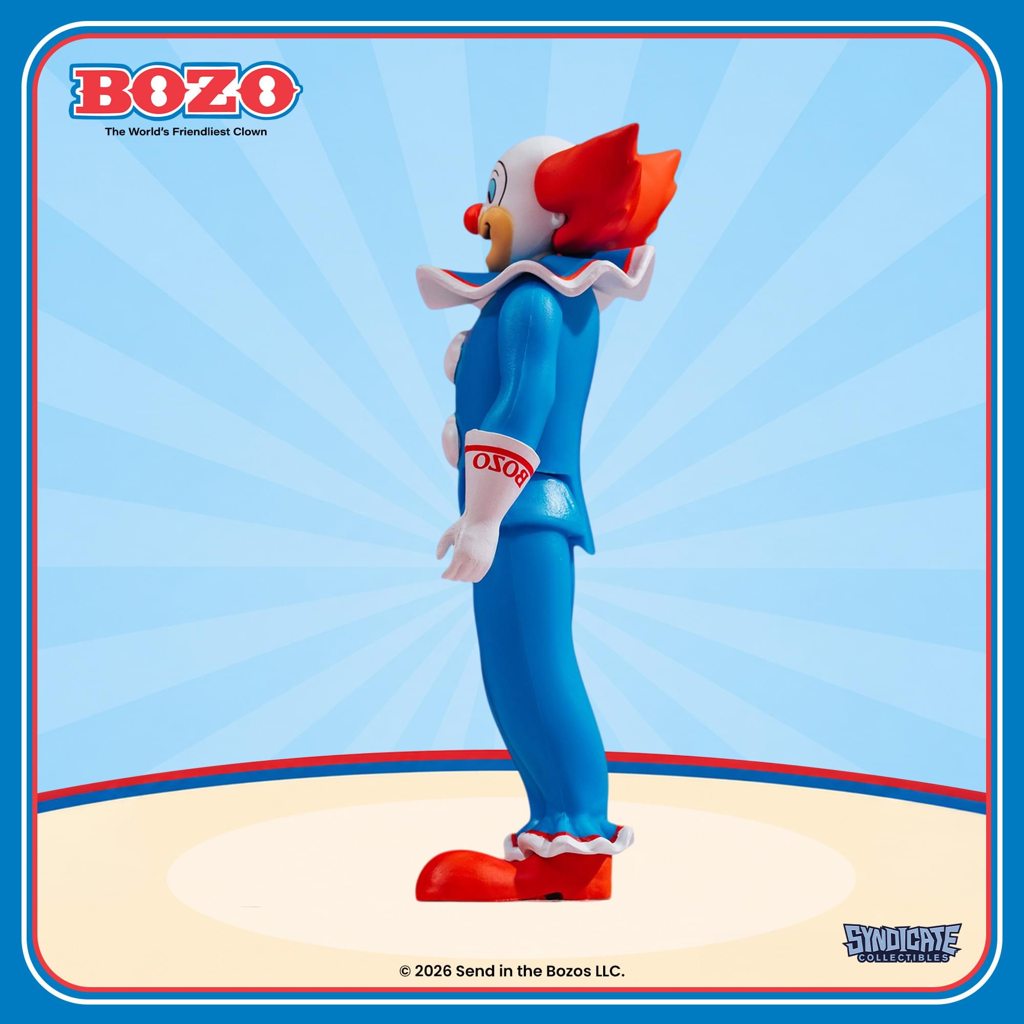 BOZO  
The World's Friendliest Clown

BOZO  
2026 Send in the Bozos LLC.  
SYNDICATE COLLECTIBLES