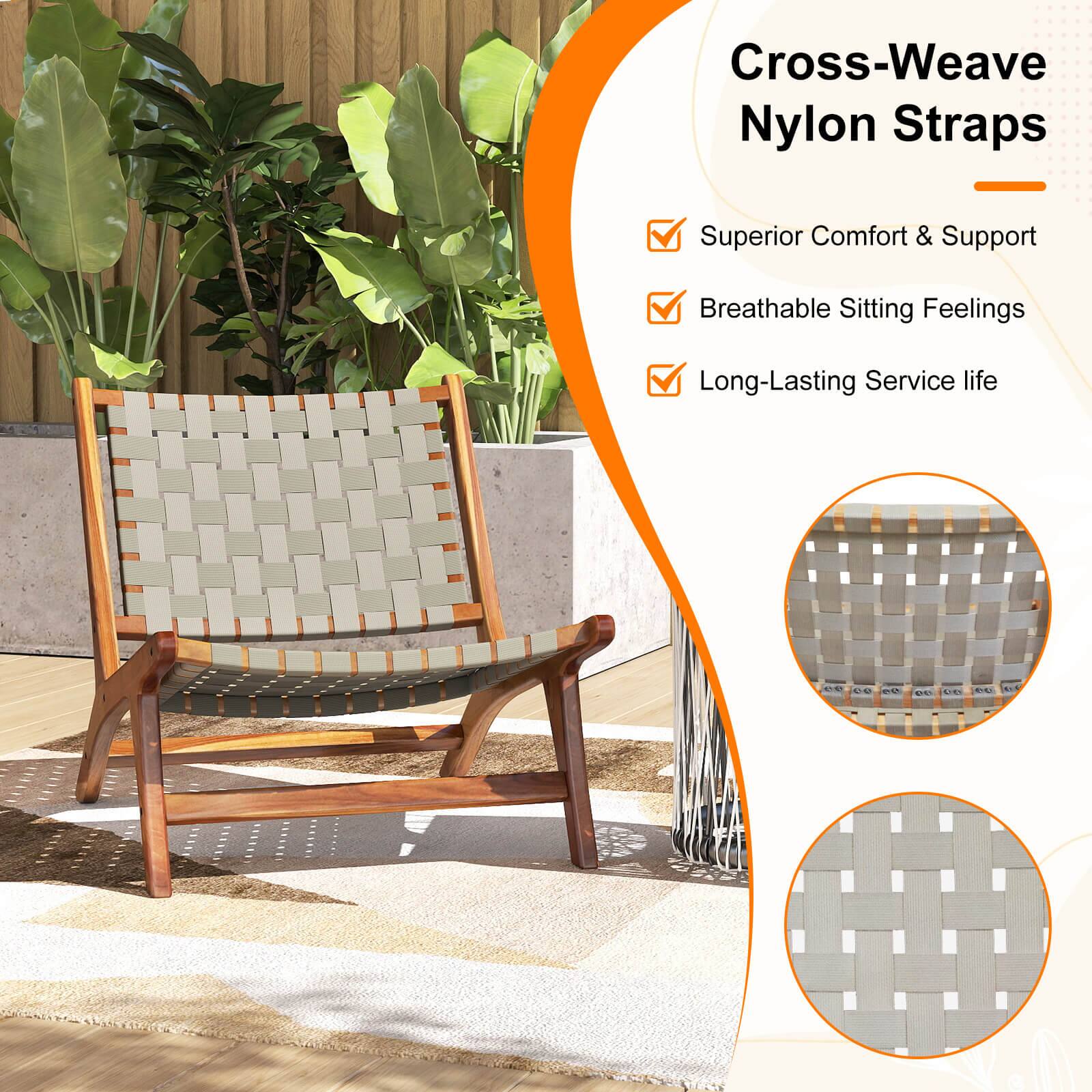 Cross-Weave Nylon Straps  
- Superior Comfort & Support  
- Breathable Sitting Feelings  
- Long-Lasting Service life