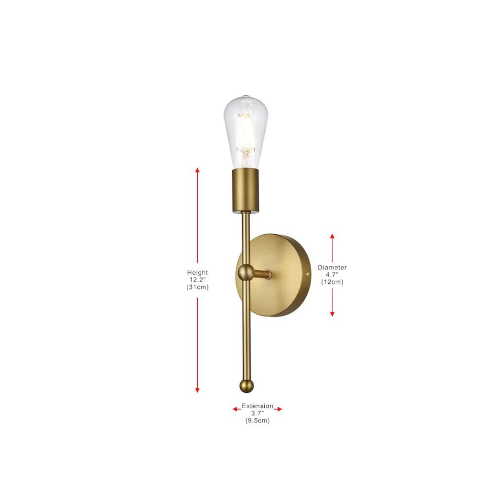 Living District - Keely 4.5 Inch Wall Sconce - Satin Gold price history on PriceWatchPro