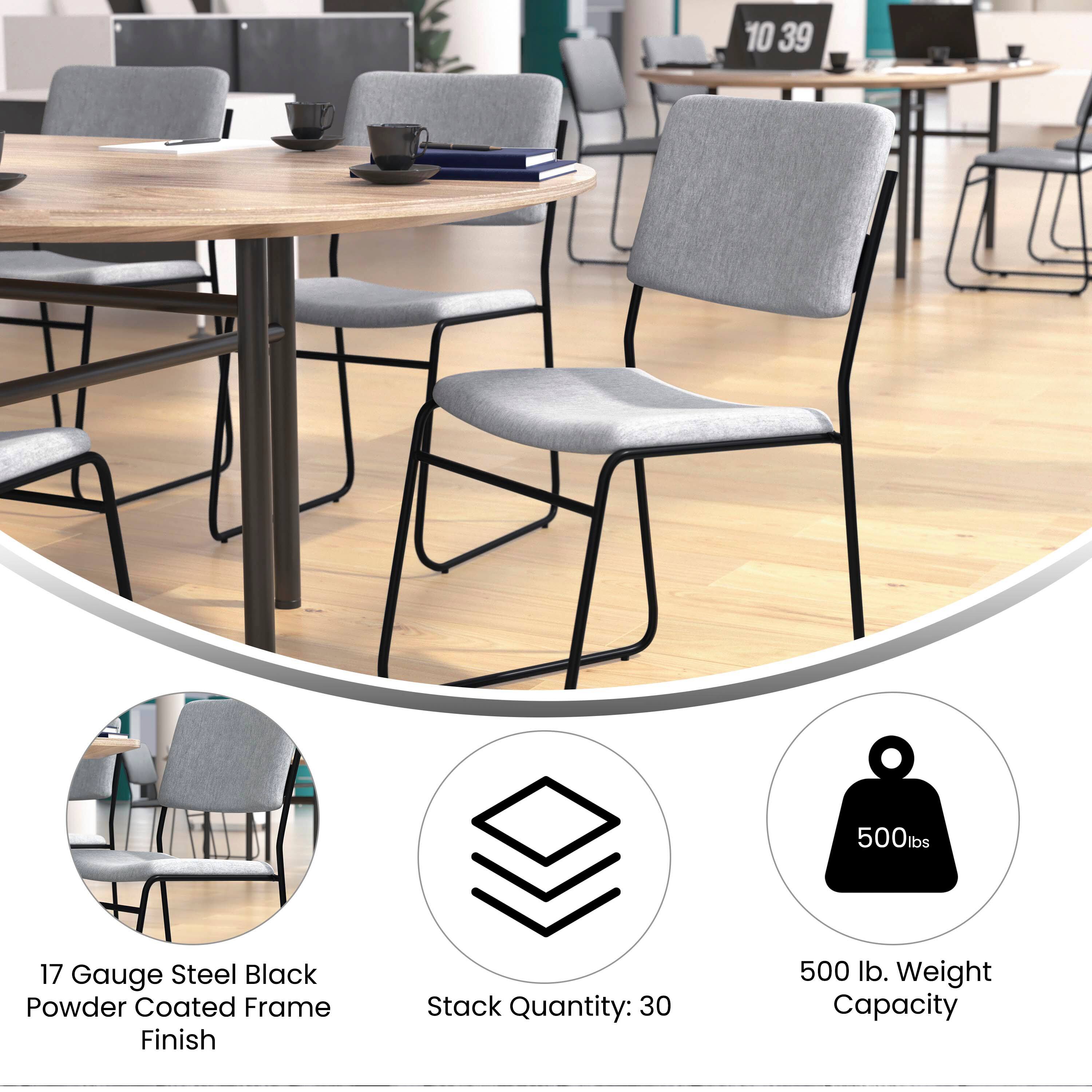 17 Gauge Steel Black Powder Coated Frame Finish  
Stack Quantity: 30  
500 lb. Weight Capacity