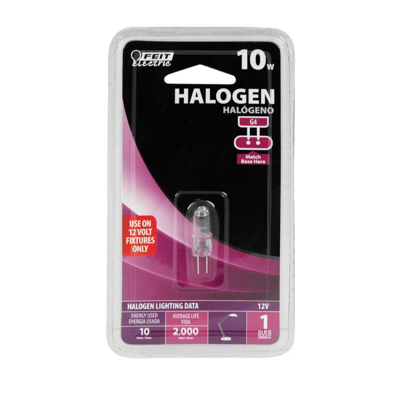 FEIT ELECTRIC - 10 W JC Specialty Halogen Bulb 100 lm Bright White 1 pk