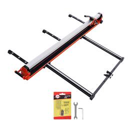 VEVOR - 63-Inch Manual Tile Cutter, Upgraded Rail and Sliding Head, Precision Alignment Guide, Tungsten Carbide Cutting Wheel - Silver;Black;Orange