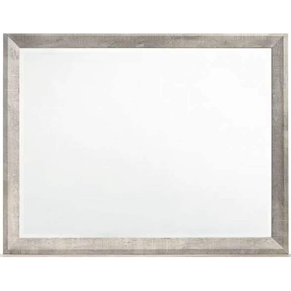 Elements - Eleanor Mirror in Distressed - White - Distressed white wood finish