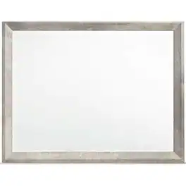Elements - Eleanor Mirror in Distressed - White - Distressed white wood finish