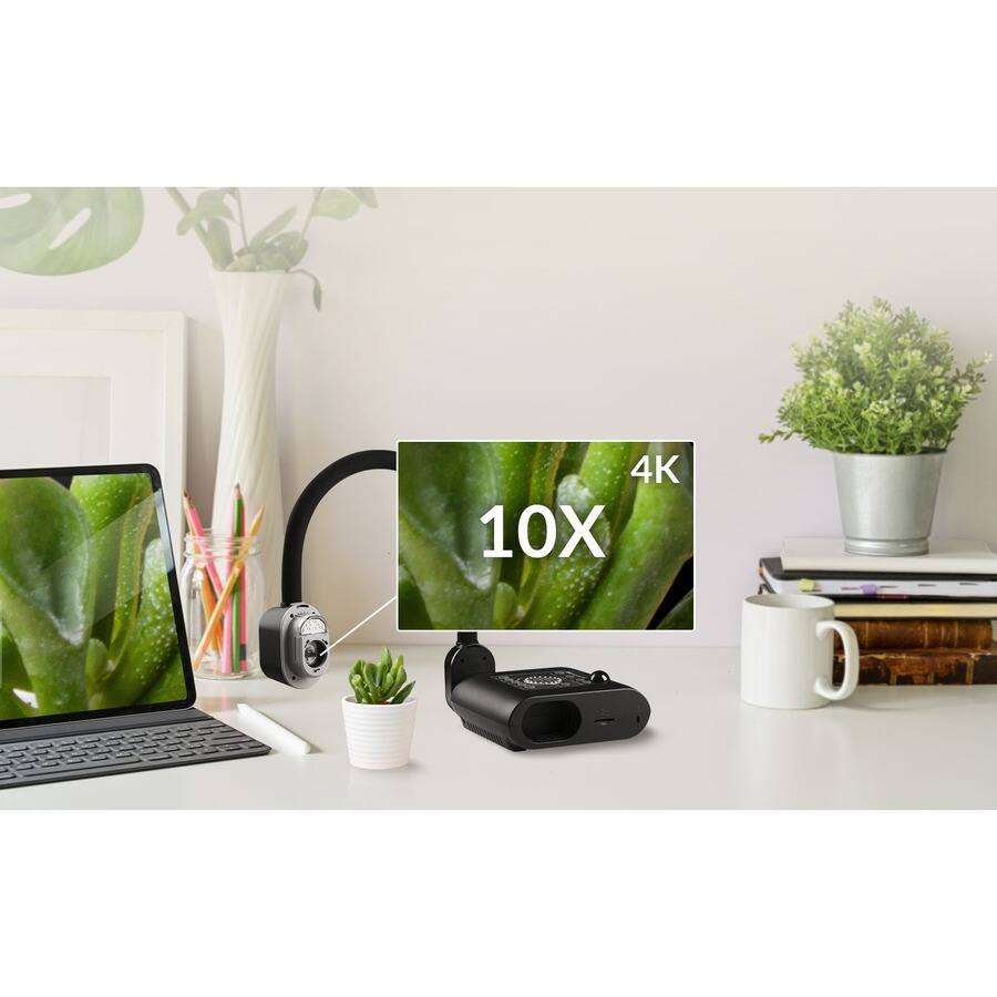 Alt View 1. AVerMedia - AVer F50+ 4K Versatile Document Camera - 0.33" CMOS - 10x Optical Zoom - 23x Digital Zoom - 60 fps - Black.