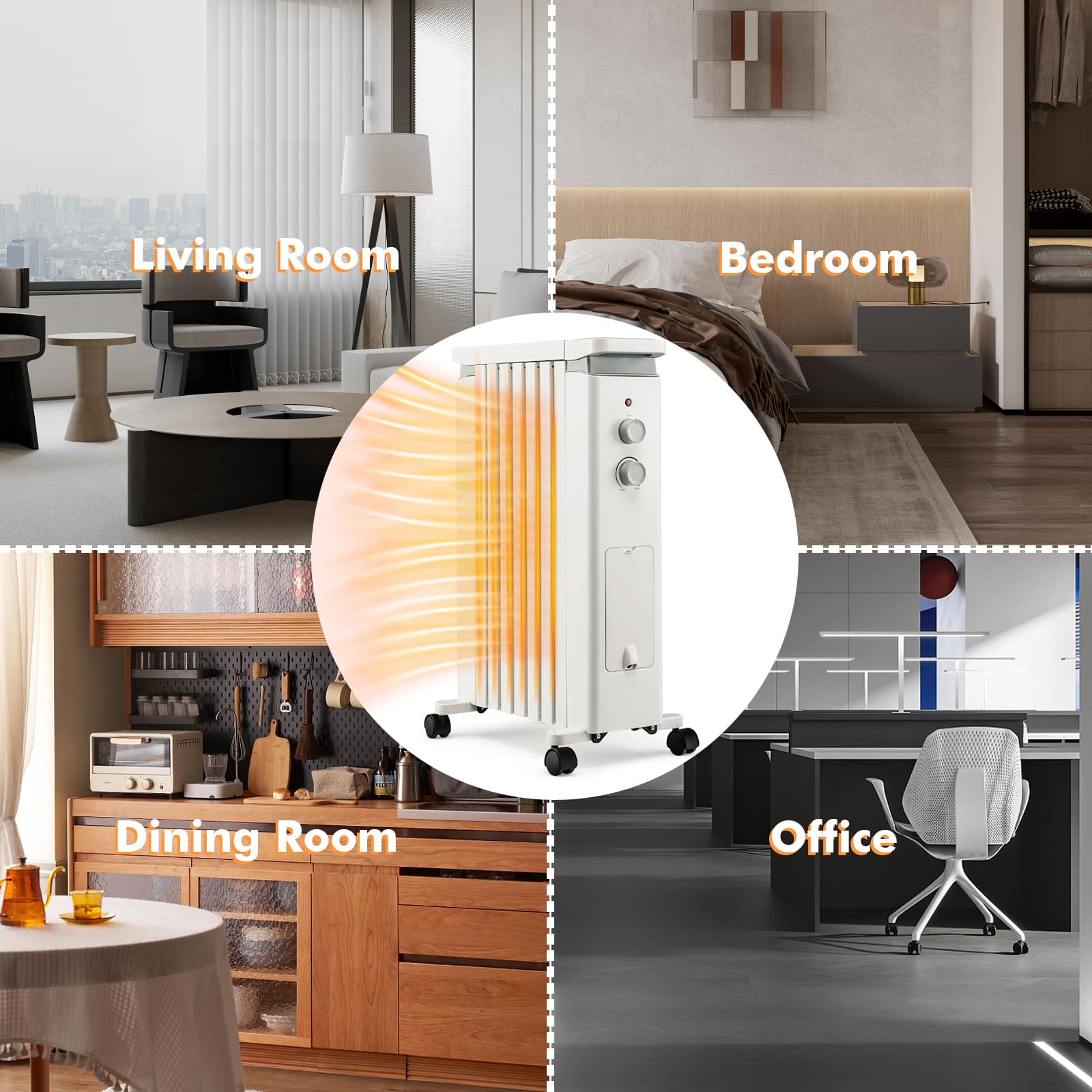 Living Room
Bedroom
Dining Room
Office