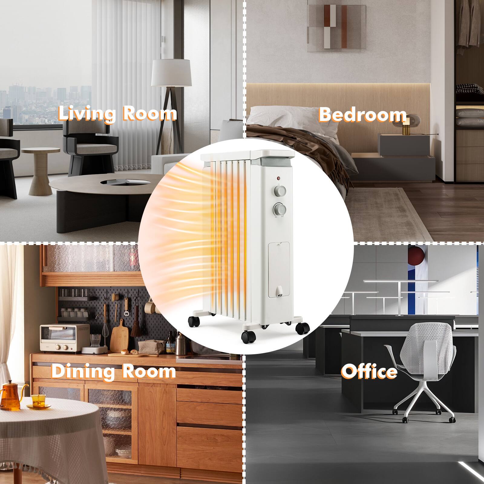 Living Room  
Bedroom  
Dining Room  
Office