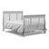 Alt View 16. Storkcraft - Portofino 5-in-1 Convertible Crib and Changer - Pebble Gray.