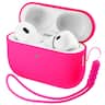 Ornarto - Compatible with AirPods Pro 3 Case 2025, Full Protective Silicone with Front LED Visible Skin Case - Hot Pink