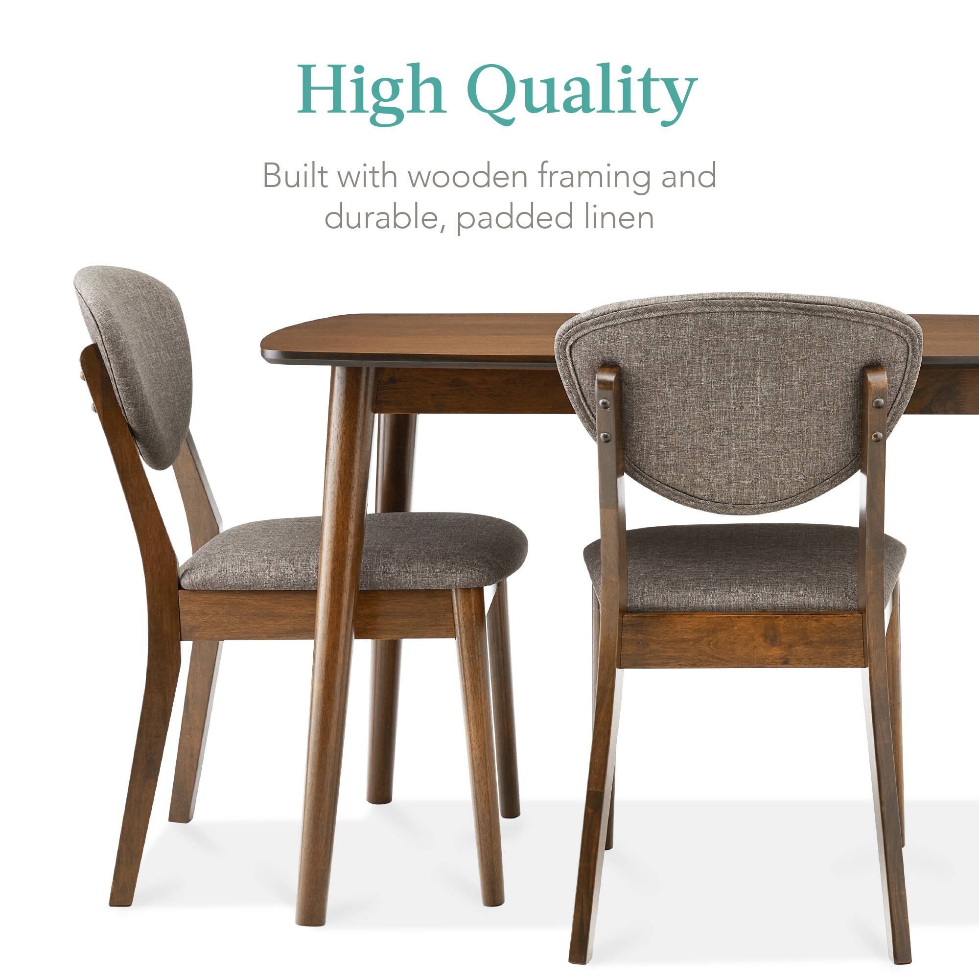 High Quality

Built with wooden framing and durable, padded linen
