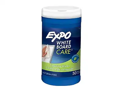 Expo White Board Care
Cleaning Wipes
Chiffons de nettoyage
50 (25.5cm x 14.2cm)