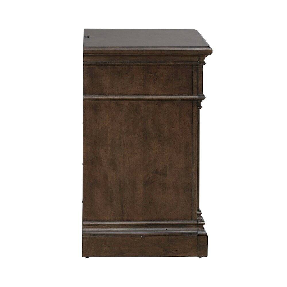Back. Liberty Furniture Industries - Arden Road Bedroom Nightstand w/ Charging Station AC USB-A USB-C - Satin Cherry - Satin Cherry.