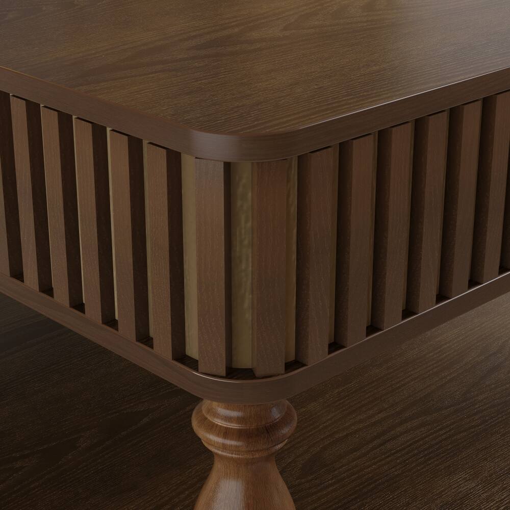 Alt View 3. Loheer - Loheer 31.5 inch square lift-top coffee table with dual-height functionality and hidden storage - Walnut.