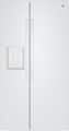 GE - 36 in. Wide 23.6 Cu. Ft. Freestanding Counter-Depth Side-By-Side Refrigerator ith Extra Tall Water and Ice Dispenser - White