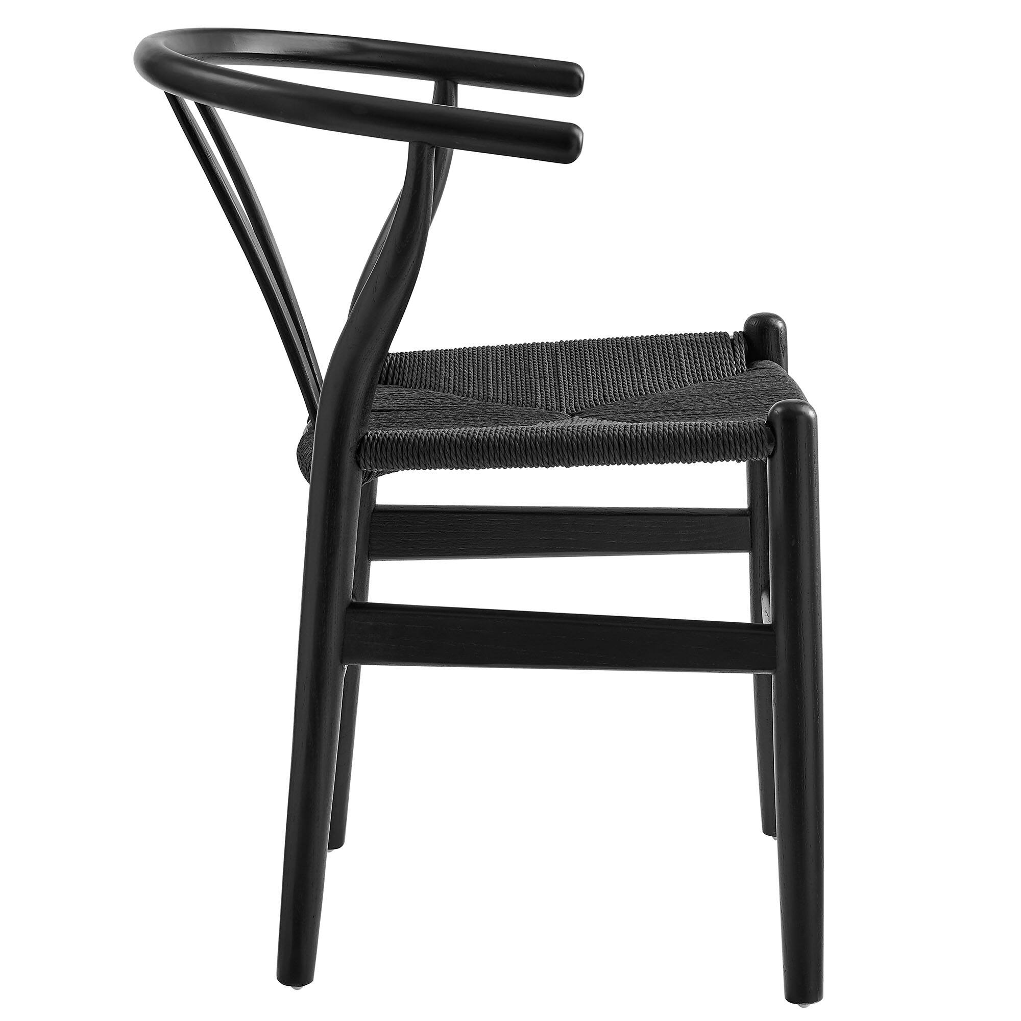 Back. Modway - Amish 29" Wood Dining Chair by Modway - Black.