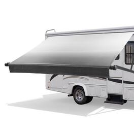 VEVOR - Motorized RV Awning Complete Kit, 15.06FT Electric Retractable RV Awning with Aluminum Alloy Frame & Waterproof Fabric - Gradient Black