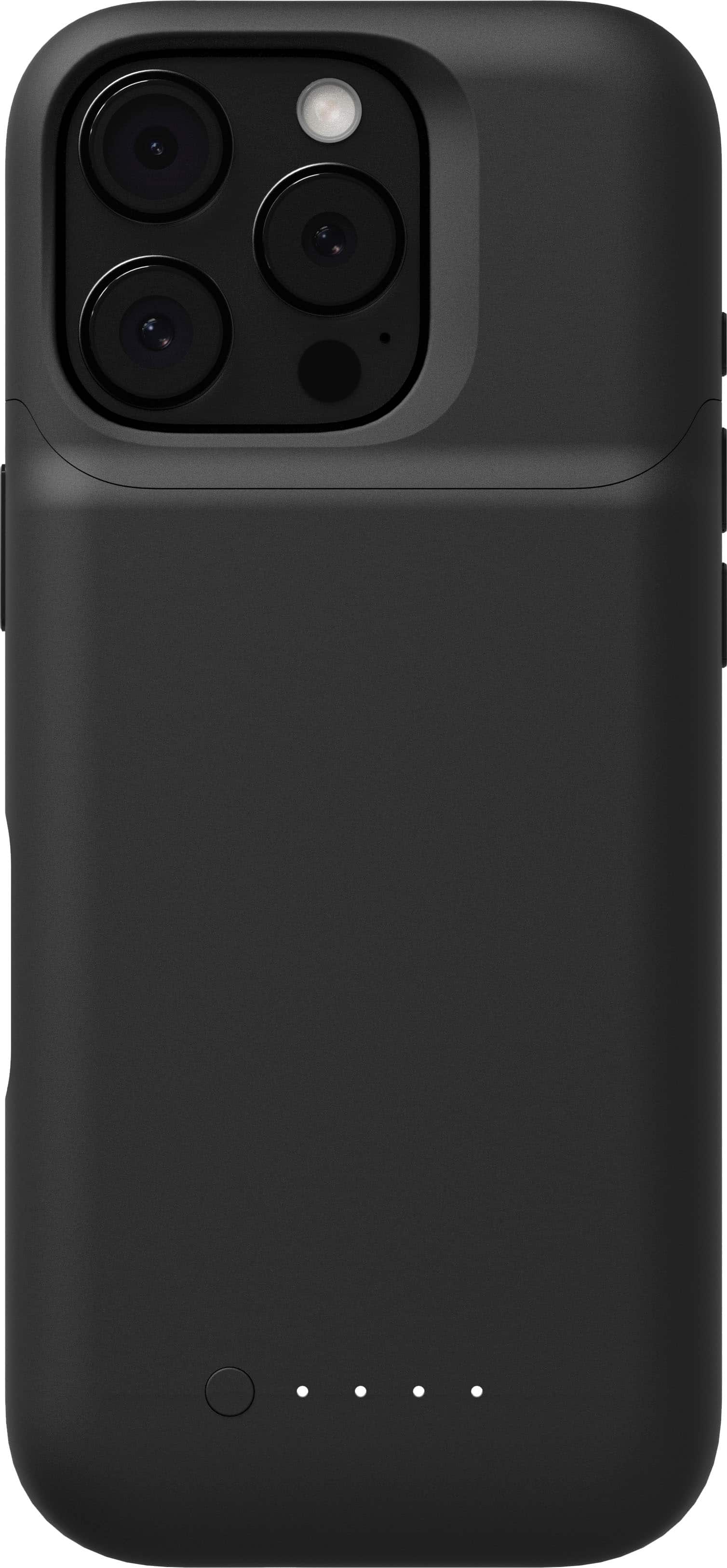 Front. mophie - Juice Pack for iPhone 16 Pro - Black.