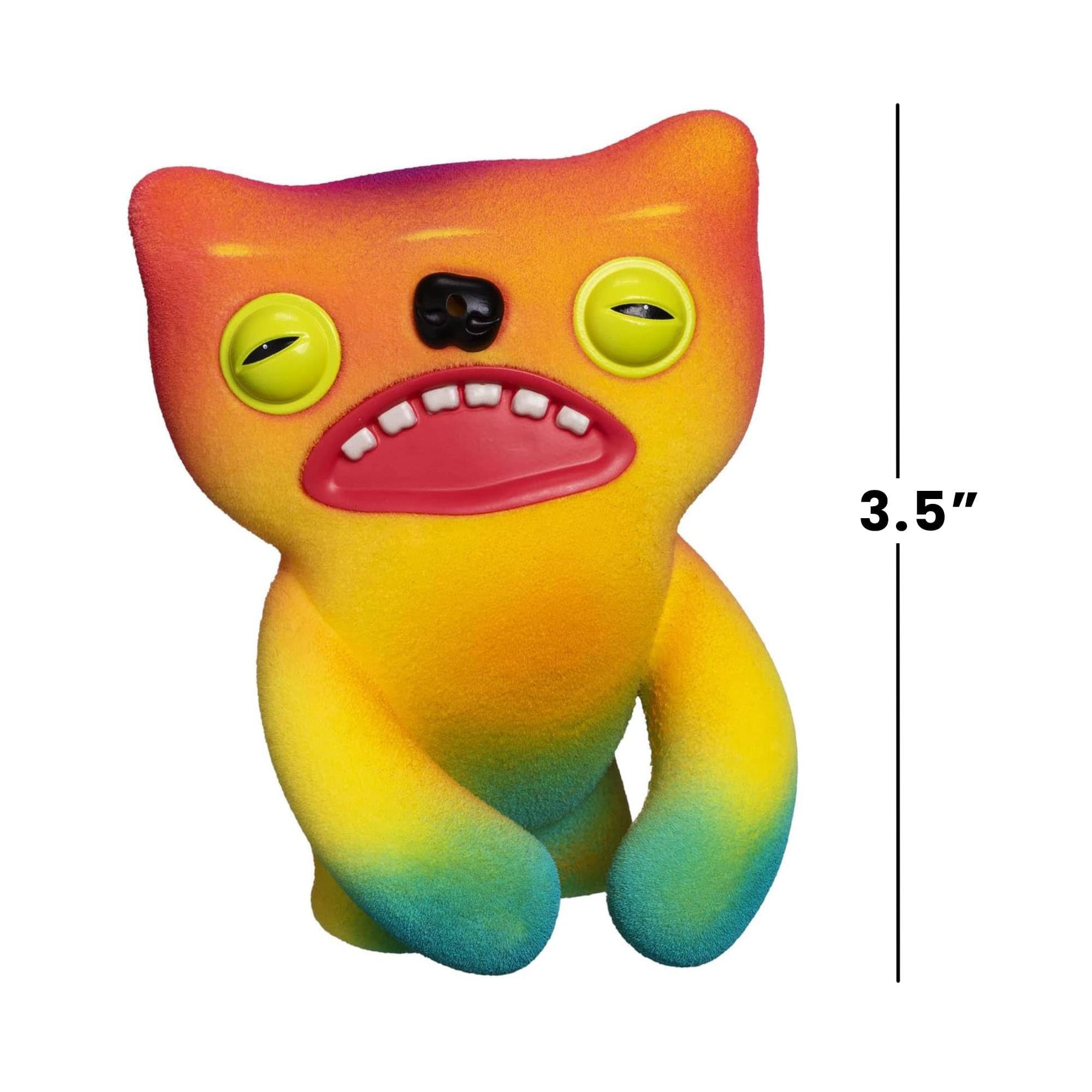 Alt View 3. ZURU - Fuggler Farting 3.5 Inch Vinyl Figure | Dark Multi Fuggler - Multi-Colored.