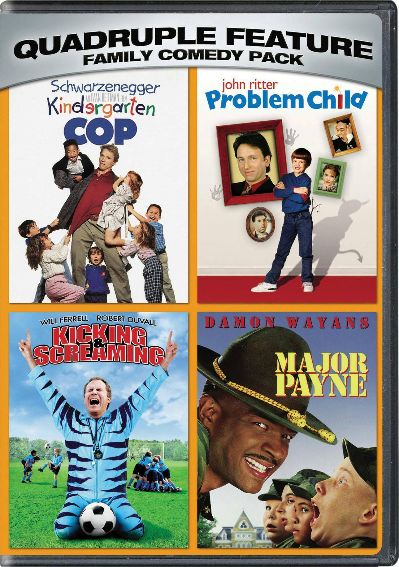 Kindergarten cop/Problem child/Kicking and screaming/Major Payne (DVD Quadruple Feature) [DVD] [Standard]