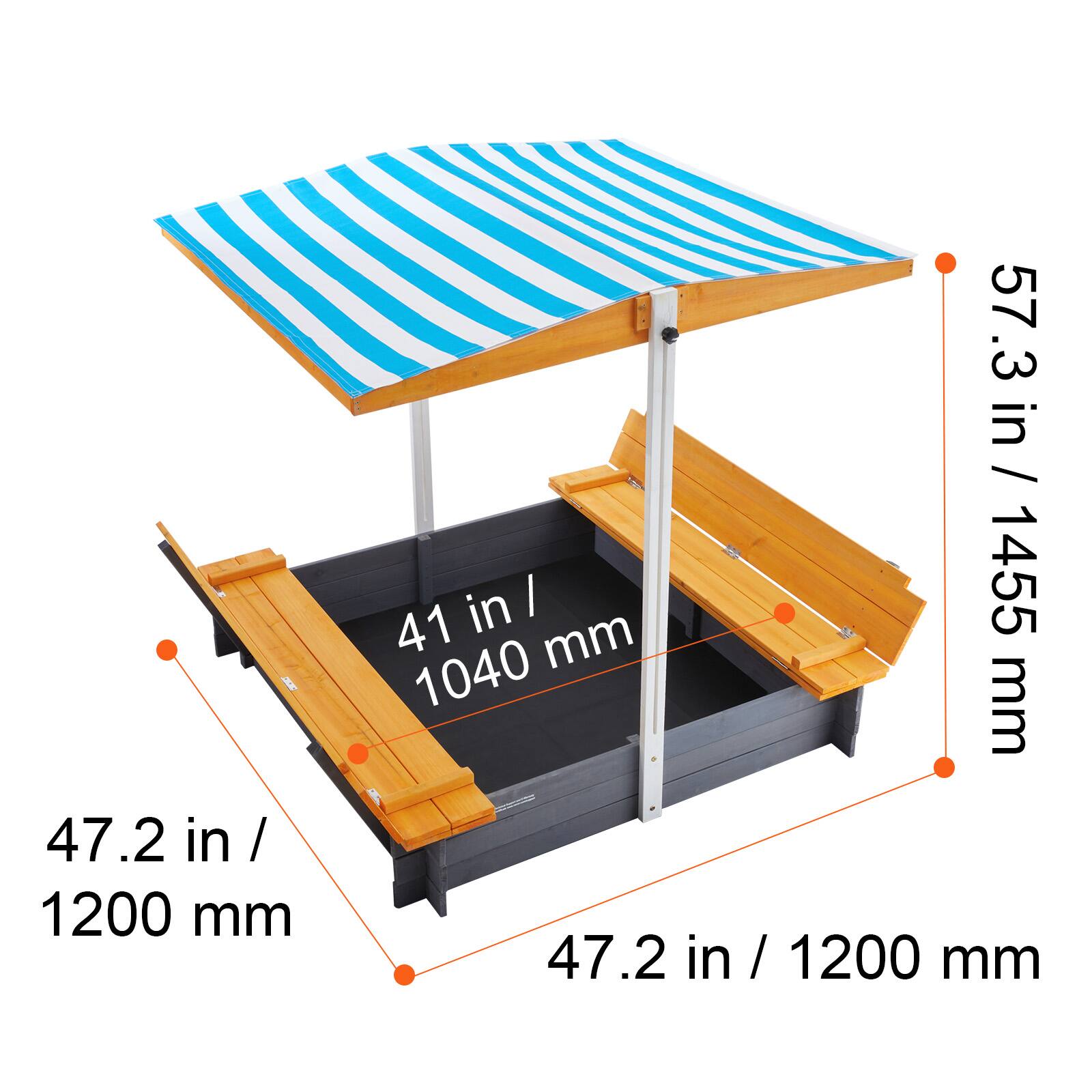 - 47.2 in / 1200 mm
- 57.3 in / 1455 mm
- 41 in / 1040 mm