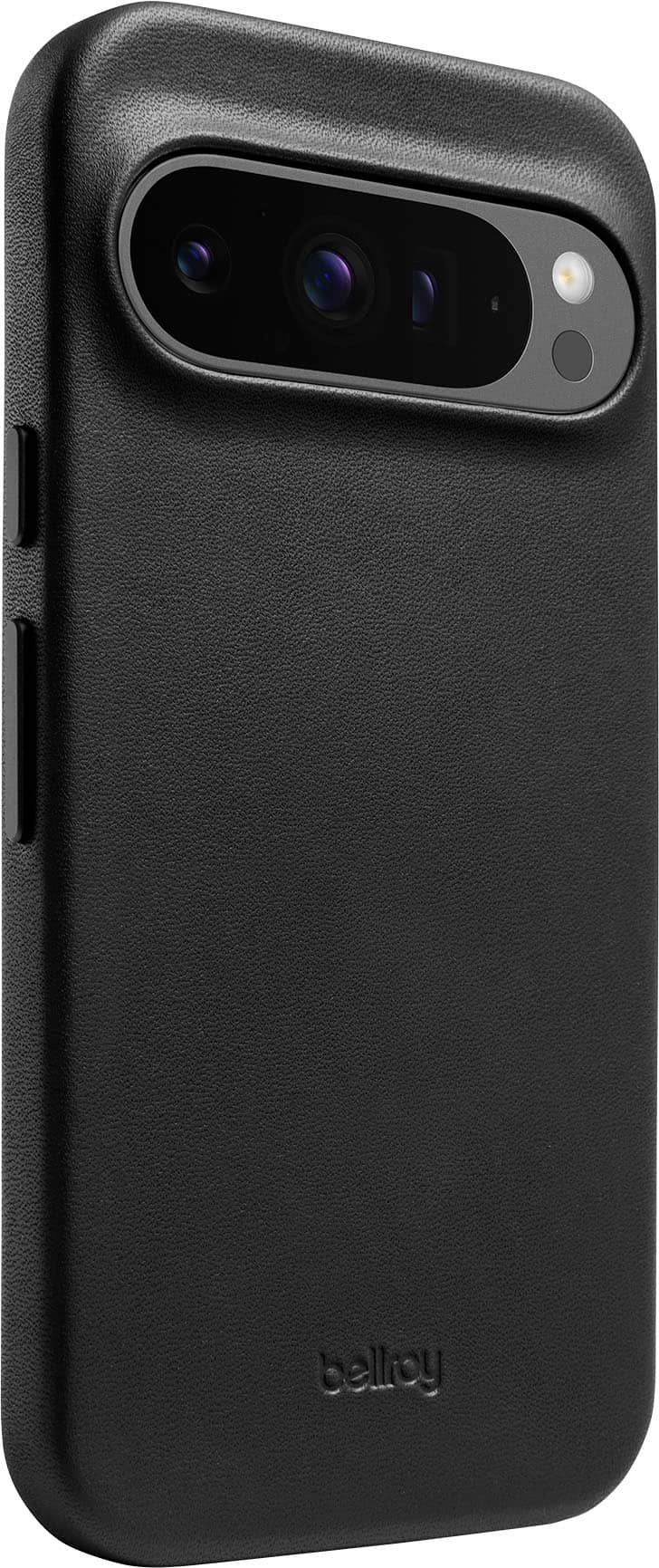 Bellroy - Pixel 9 Pro Leather Phone Case - Black - Front_Zoom