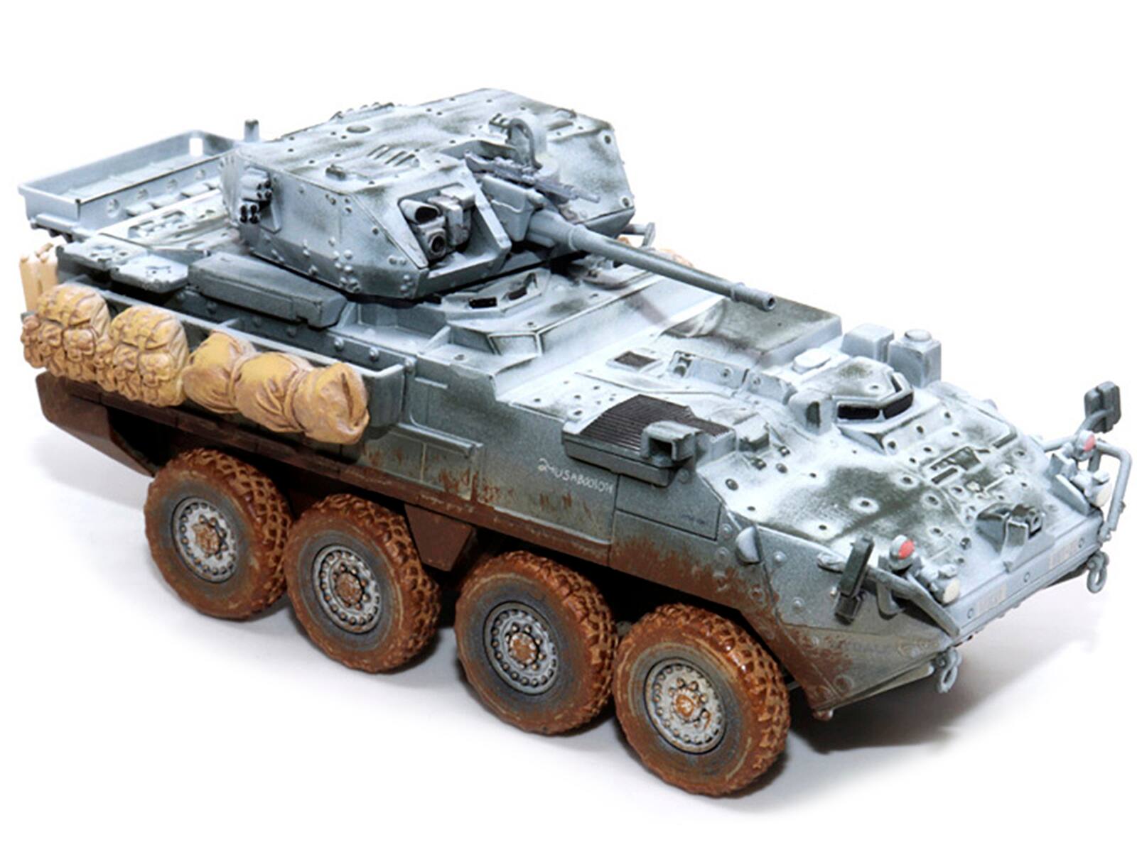 Alt View 2. Dragon Models - United States M1296 Stryker ICV Dragoon Olive Drab Snowy Version "NEO Dragon Armor" 1/72 Plastic Model by Dragon Models.