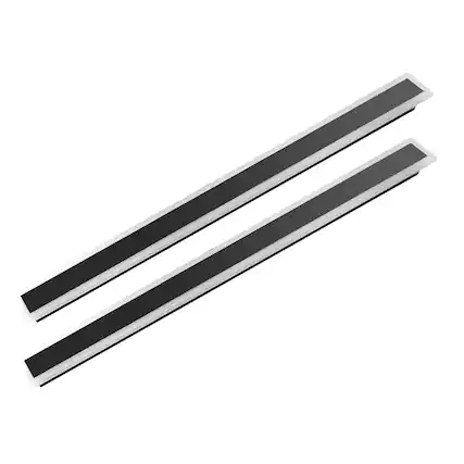 Front. VEVOR - Outdoor Wall Lights, 2 Pack, 47.2 Inch Long Strip Modern Exterior Wall Sconce Light Fixtures, 3000K Warm White - White,Black.
