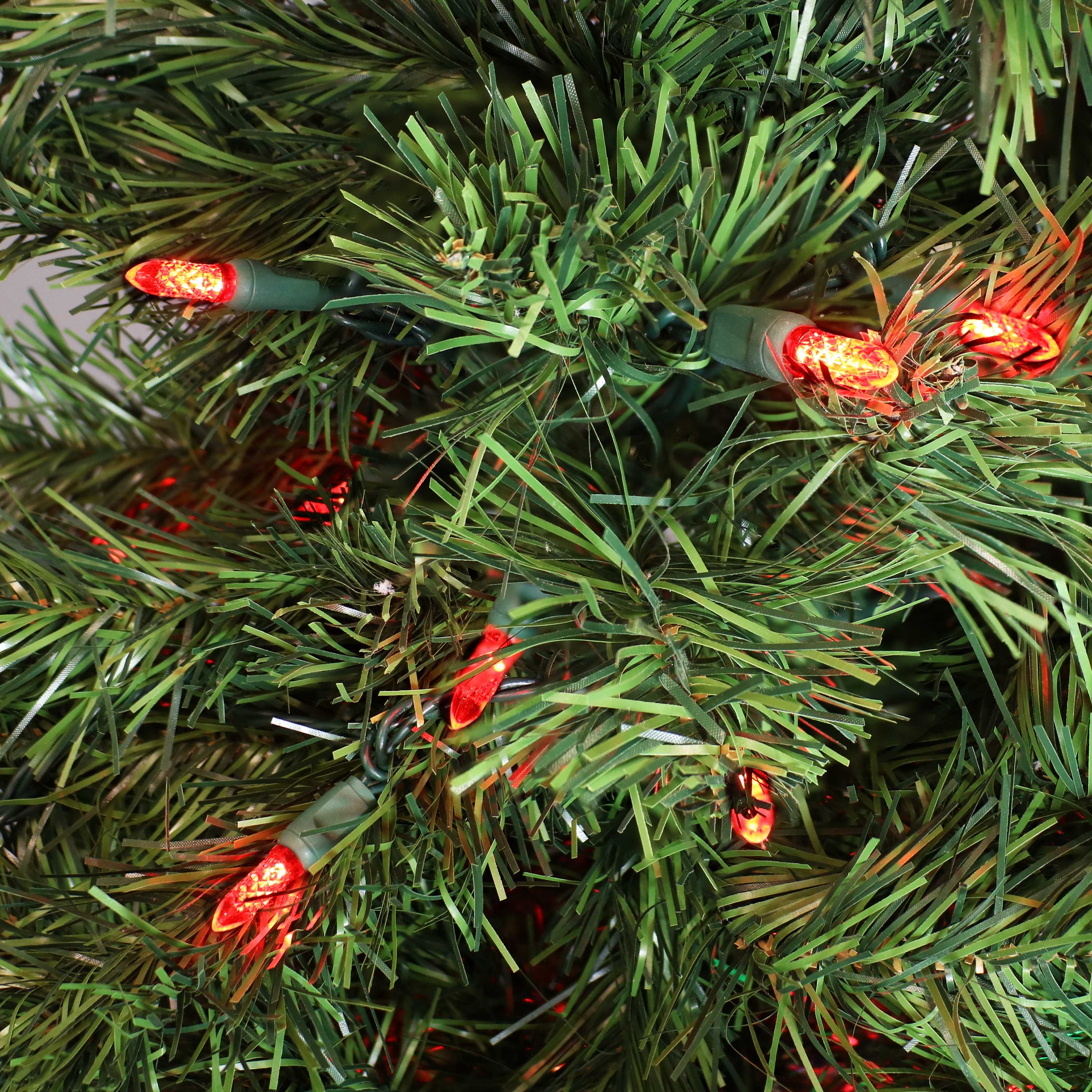 Alt View 2. Sunnydaze - 70 Ct Holiday Outdoor String LED Lights - 21 ft - Red.